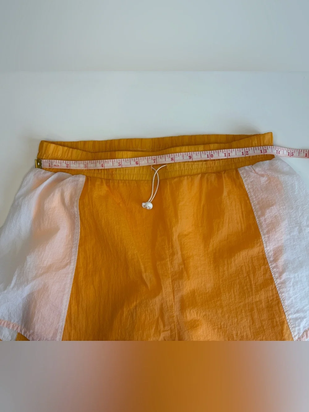 Gymshark Women’s Orange and White Athletic Shorts - Picture 9 of 11